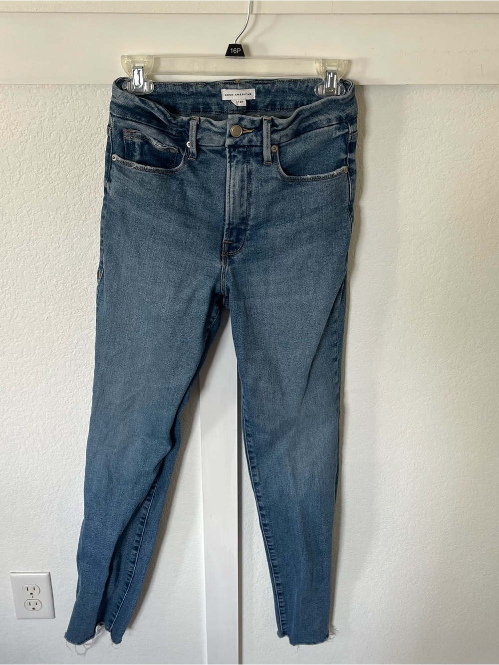 Good American Women's 4/27 Straight-leg Jeans.